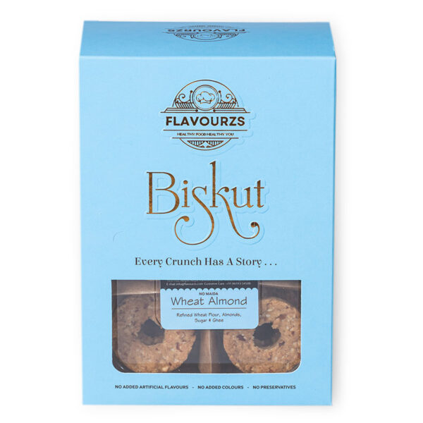 Wheat Almond Cookies – Premium Box (250gms)